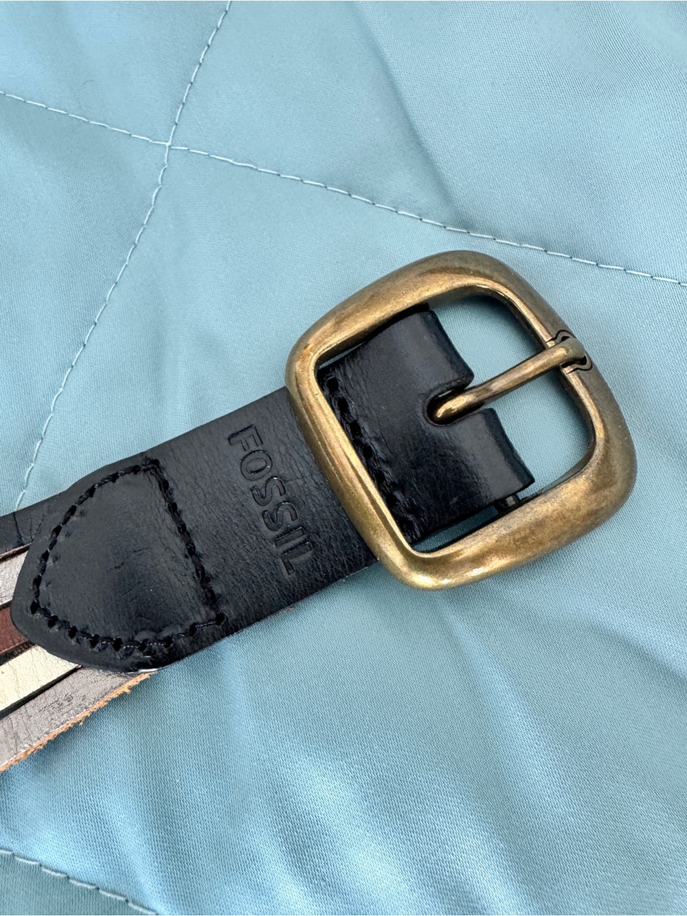 Fossil Braided Multi-Color Leather Belt - Picture 3 of 7